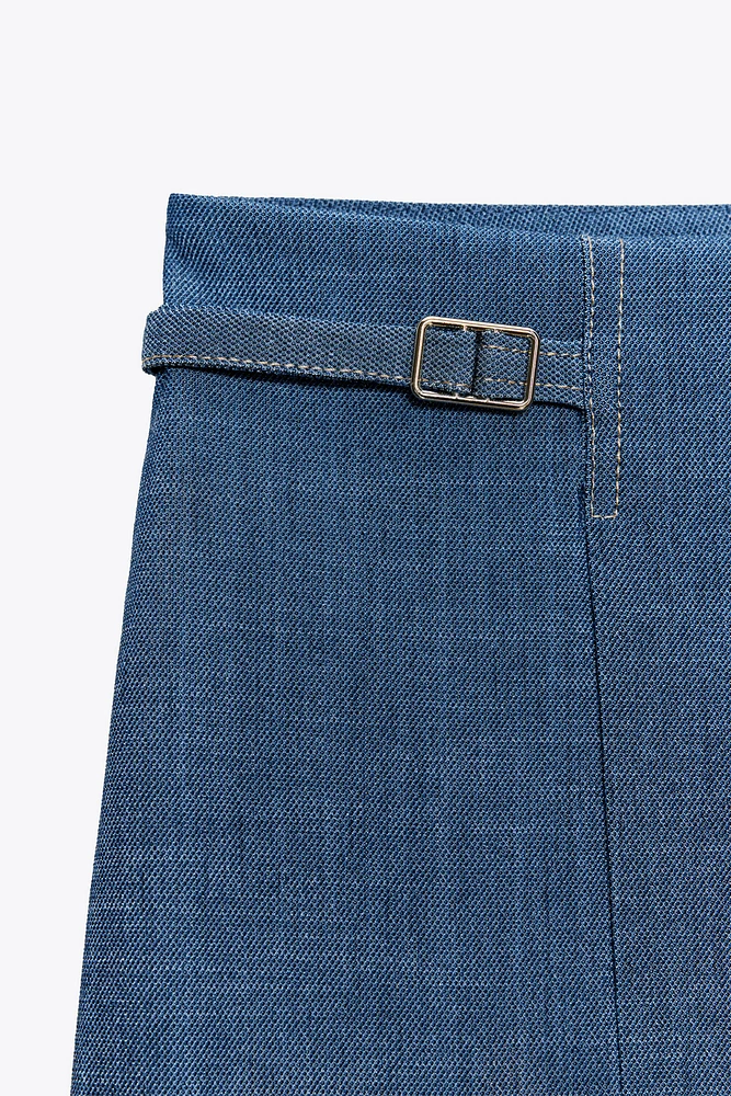 WIDE LEG PANTS WITH LOOPS