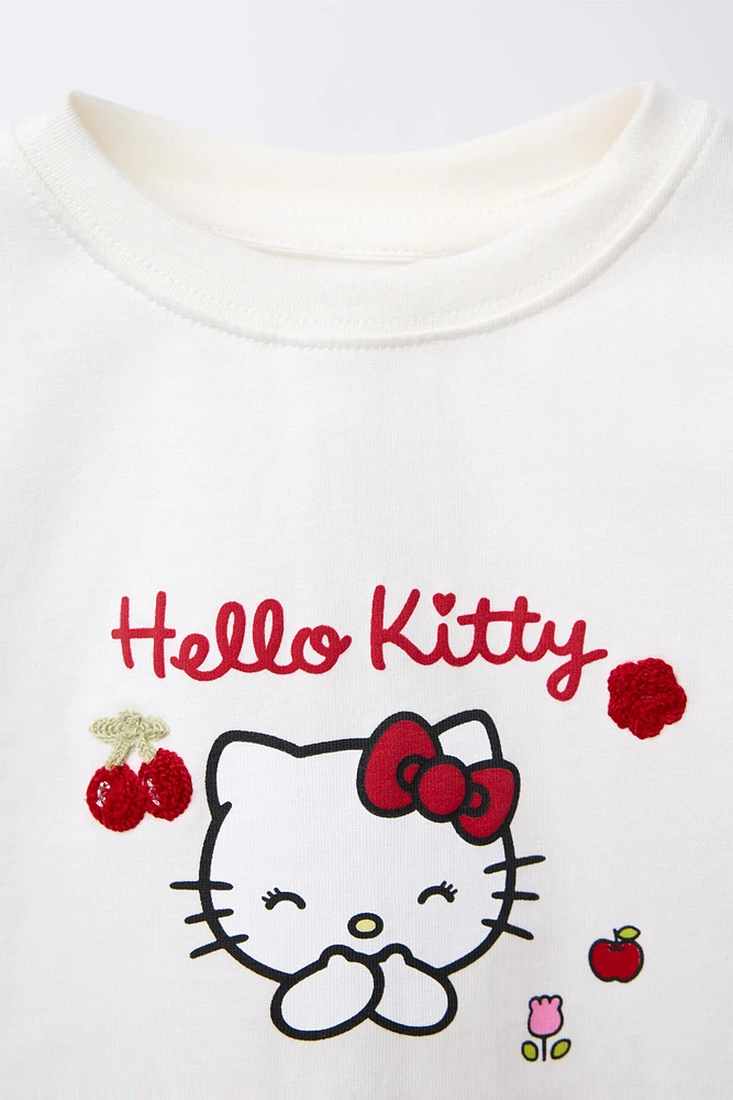 T-SHIRT BRODÉ HELLO KITTY © SANRIO