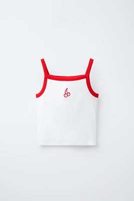 TOP RIB CUT OUT CERISES
