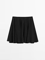 Flowing short skirt with flounce - Limited Edition