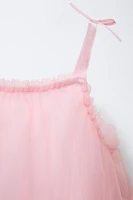 ROBE EN TULLE AVEC NŒUDS