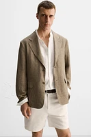 BERMUDA REGULAR FIT LIN - COTON ÉDITION LIMITÉE