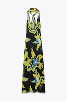 ROBE LONGUE IMPRIMÉE FOULARD