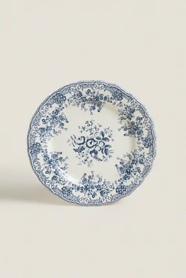 FLORAL EARTHENWARE DINNER PLATE