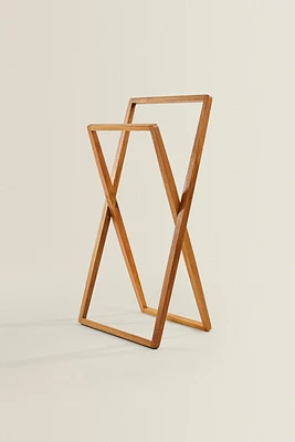 ACACIA WOOD TOWEL RACK