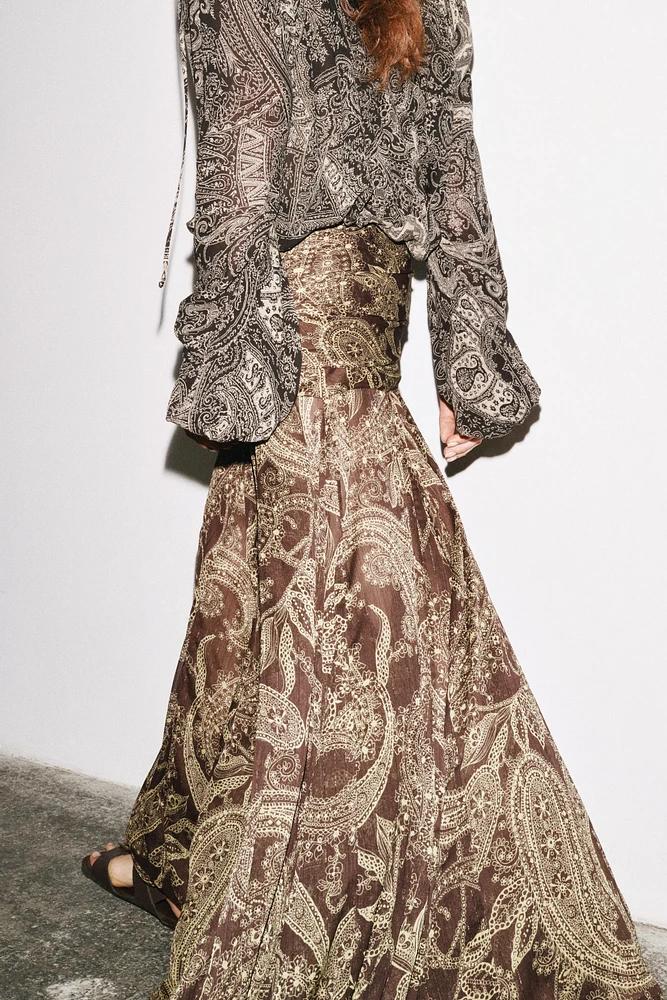 ZW COLLECTION PRINTED SKIRT