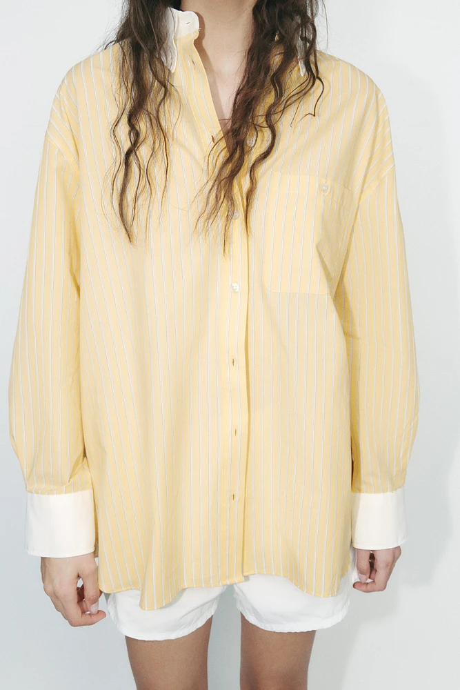 OVERSIZED POPLIN SHIRT