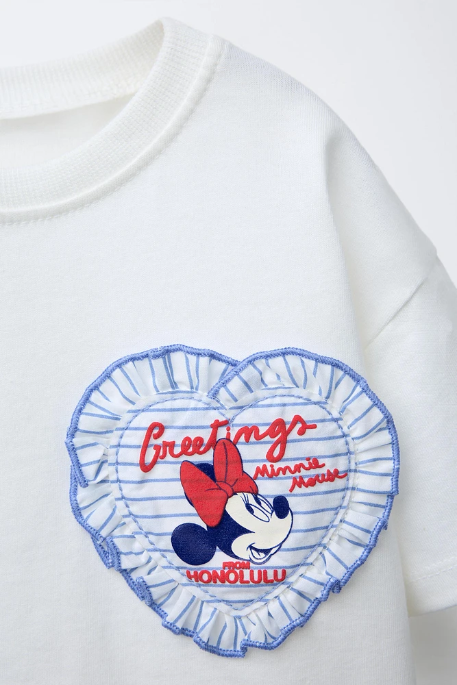 T-SHIRT CŒUR MINNIE MOUSE © DISNEY