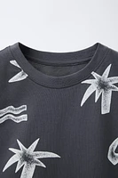 PALM TREE SLEEVELESS T-SHIRT