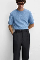 IRREGULAR JACQUARD KNIT SHIRT