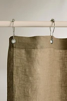 STRIPED LINEN SHOWER CURTAIN