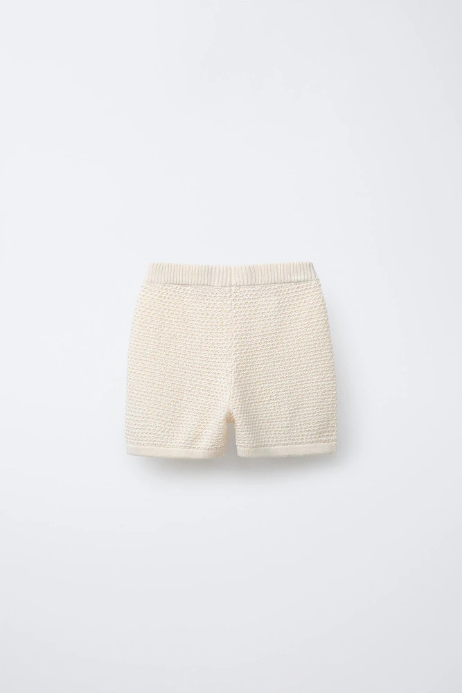 BERMUDA EN MAILLE CROCHET