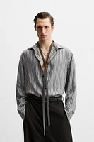 VISCOSE BLEND STRIPED SHIRT