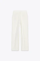 WRINKLE-LOOK STRAIGHT PANTS