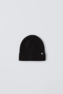 WOOL BLEND KNIT SKI HAT