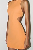 HALTER CUT OUT MINI DRESS