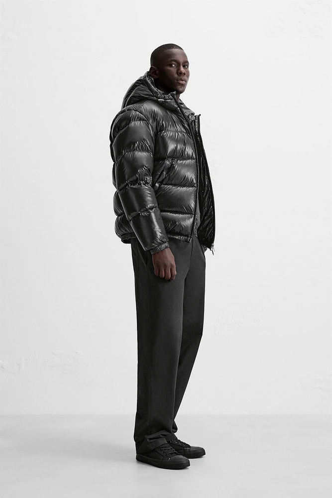 BLOUSON EN DUVET 100 % PLUMES