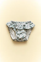 BAS MAILLOT DE BAIN PLAGE ENFANT VOLANT FLEURS TROPICALES