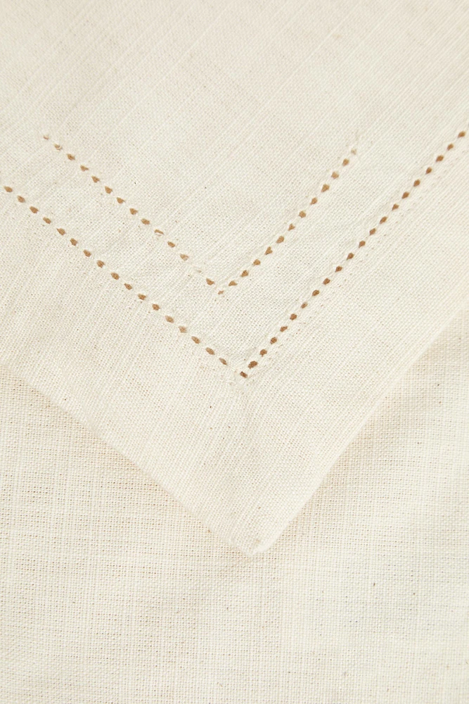 HEMSTITCHED COTTON NAPKINS (PACK OF 2)