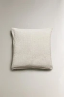 WAFFLE-KNIT PILLOWCASE