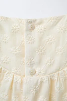 BLOUSE FLEURS BRODÉES