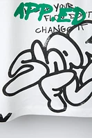 T-SHIRT À IMPRIMÉ GRAFFITI