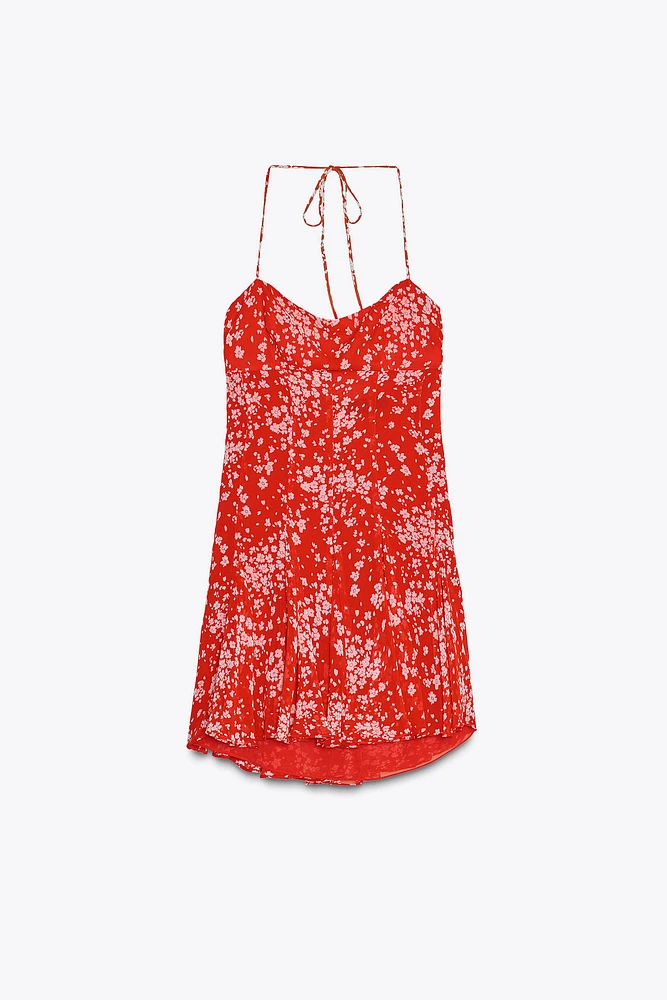 GODET PRINT DRESS
