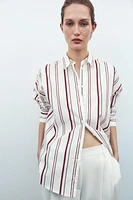 STRIPED POPLIN SHIRT