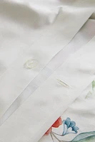 DRAP DE DESSUS COTON IMPRIMÉ FLEUR