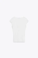 RIBBED T-SHIRT
