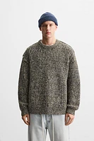 TEXTURED KNIT SWEATER