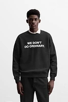 TEXT PRINT SWEATSHIRT