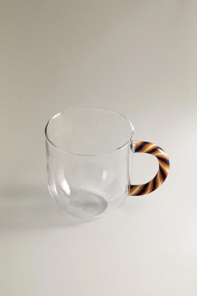 TASSE BOROSILICATE ANSE SPIRALE