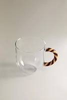 TASSE BOROSILICATE ANSE SPIRALE