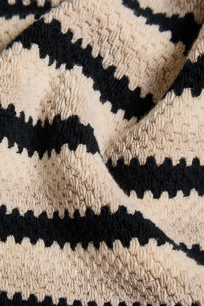TAPIS DE BAIN JACQUARD GÉOMÉTRIQUE