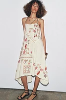 ZW COLLECTION ASYMMETRIC EMBROIDERED DRESS