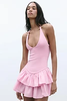 COMBINATION HALTER DRESS