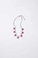 FLOWER BEAD NECKLACE