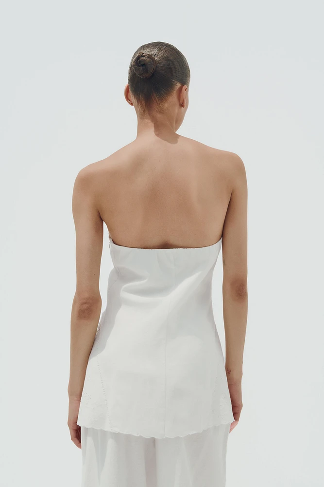 TOP BUSTIER BRODÉ