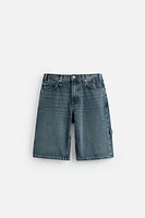 BAGGY FIT CARPENTER DENIM SHORTS