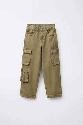 MULTI-POCKET CARGO JEANS