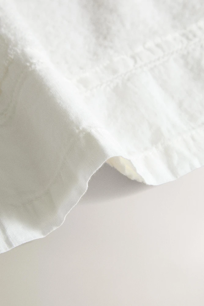 SERVIETTE DE BAIN COTON FRISE LIN