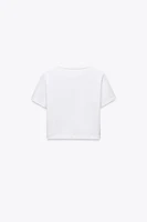 CROPPED STRETCH T-SHIRT