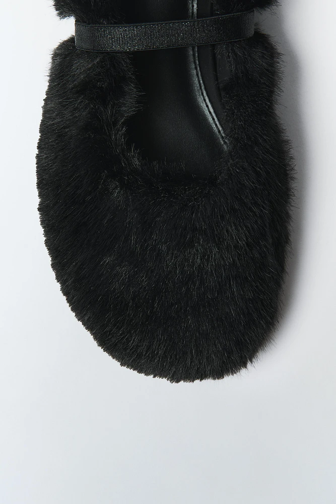 FAUX FUR MARY JANES LIMITED EDITION