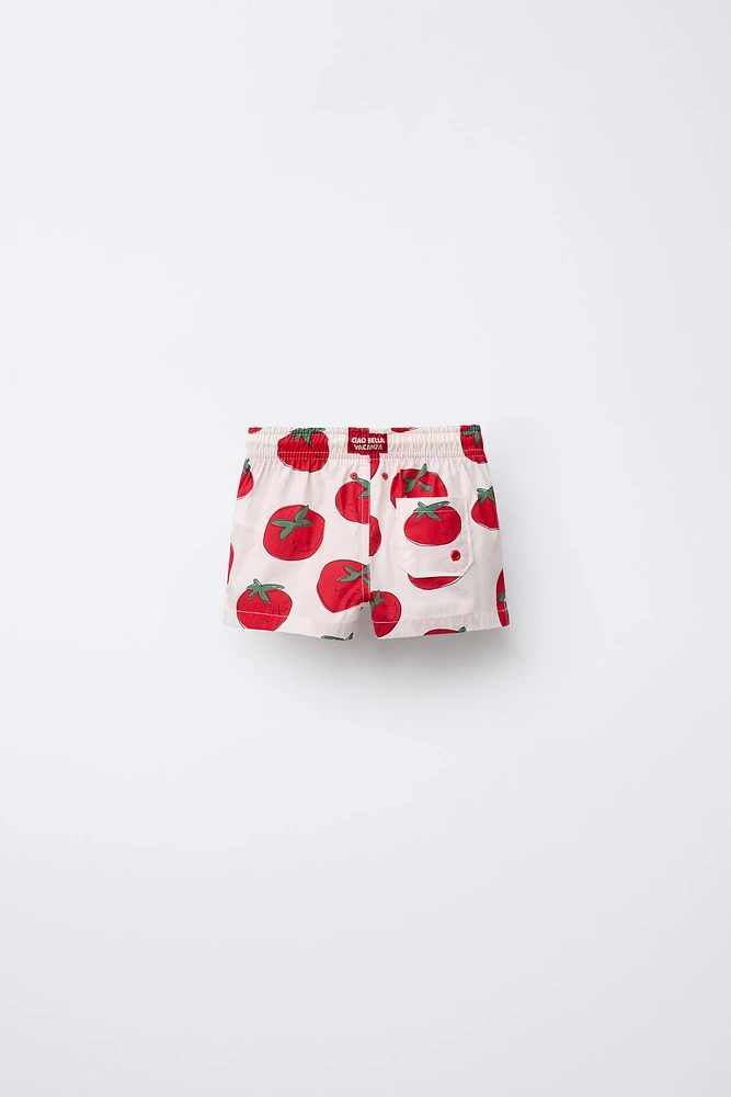 2-6 ANS/ BERMUDA BAIN IMPRIMÉ