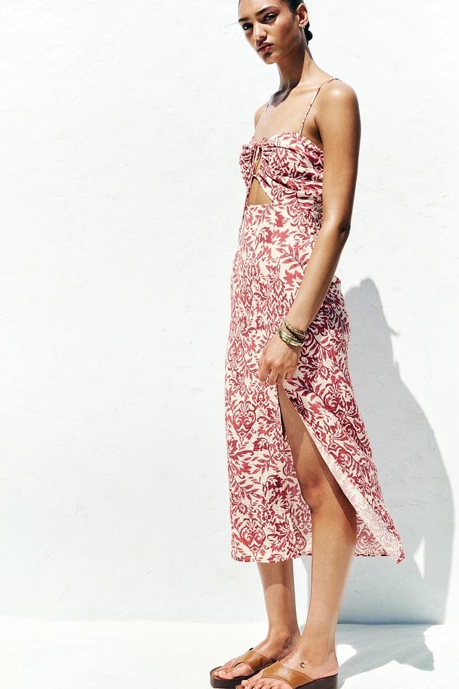 ROBE MIDI RUSTIQUE IMPRIMÉE