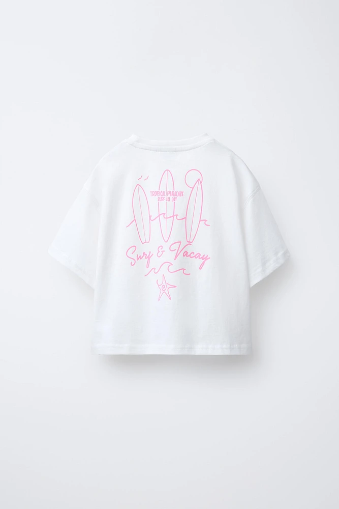 PRINTED T-SHIRT AND BERMUDA SET