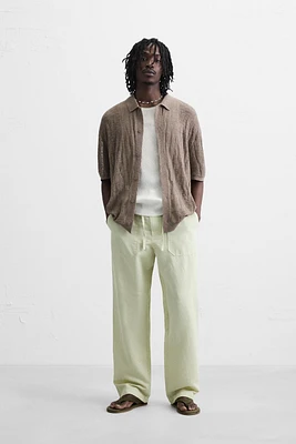 TEXTURED KNIT SHIRT