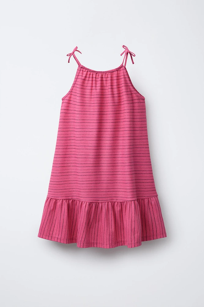 STRIPED PRINT DRESS