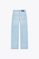 Z1975 STRAIGHT HIGH WAIST LONG LENGTH JEANS
